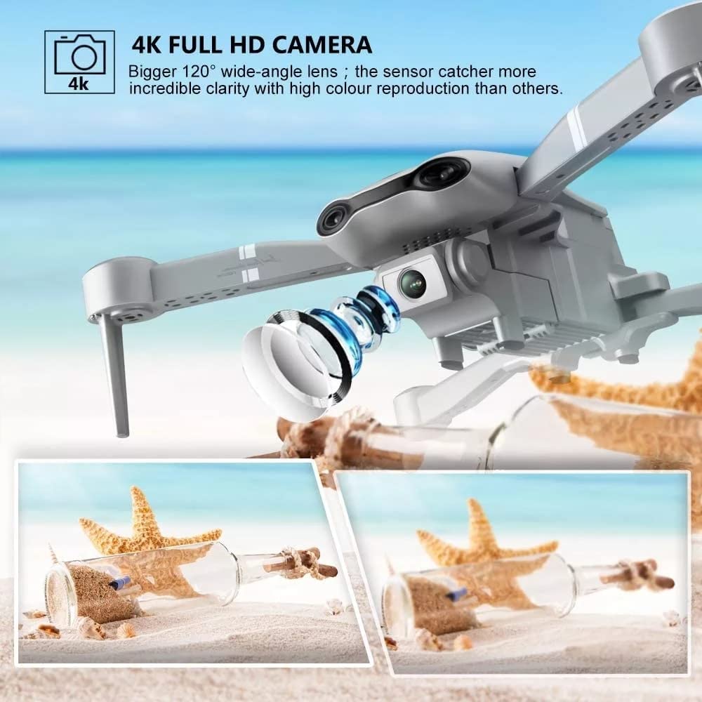 F3 Drone 4K Podwójna kamera Szerokokątny 5G WiFi 500M Odległość sterowania Pozycjonowanie GPS Rc Quadcopter Prezenty dla dzieci Dorośli Zabawki (Kolor: F3S 5G GPS 4K 1B Bag)