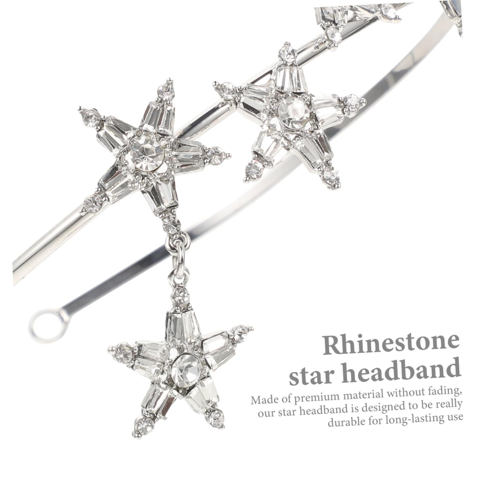 FRCOLOR 3stücke Rhinestone Star Haarband Für Bräute Glänzendes Haarschmuck-accessoire Für Hochzeiten Feiern Und Besondere Anlässe Stirnband Für Damen Und Mädchen