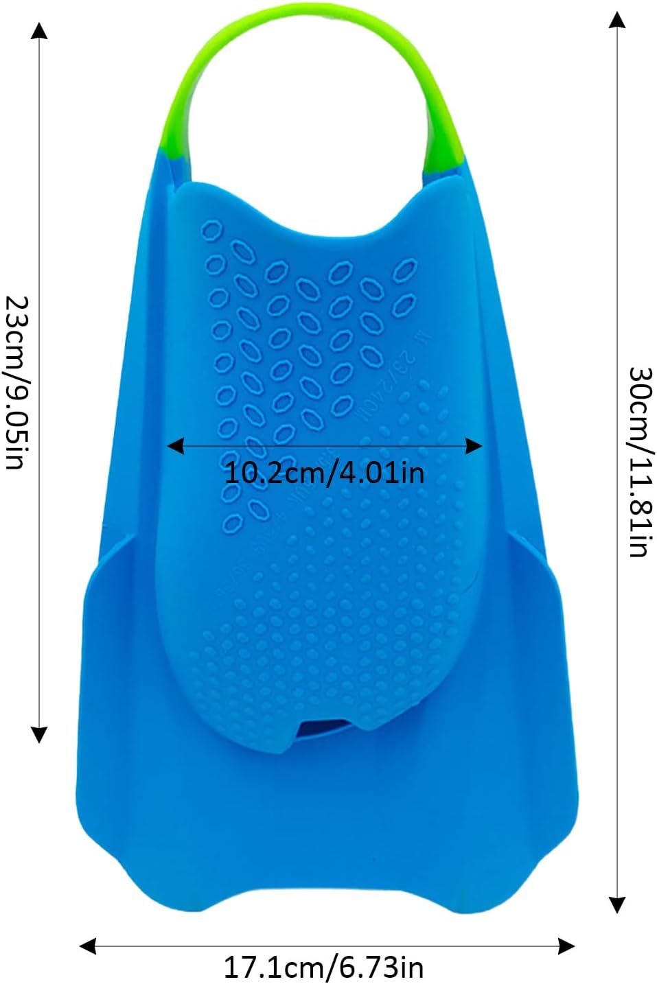Swimming Fins for Adults – Silicone Model with Open Heel, Short and Portable, Short and Floating Design – for Men and Women Use in Pool, Beach, Sea, Diving Snorkelling, Swimming and Training