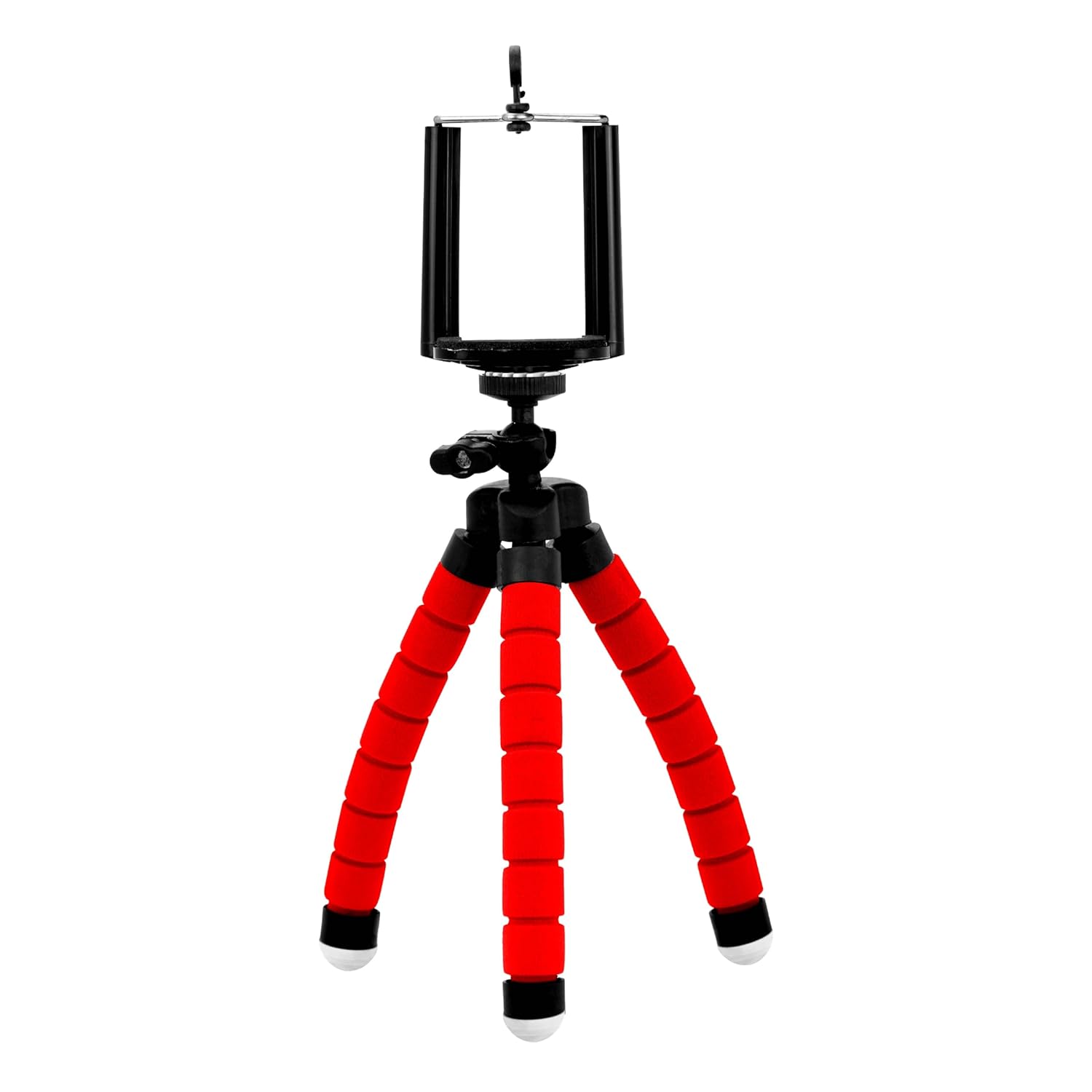 Conext Link Universal Adjustable Octopus Tripod Stand Phone Holder for iPhone Camera Red