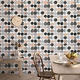壁紙屋本舗 壁紙シール はがせる リメイクシート マリメッコ marimekko × NU WALLPAPER Kompotti コンポッティ フルーツ柄 ドット ピンク グレー A4サイズ MKS4500 北欧 防水 模様替え