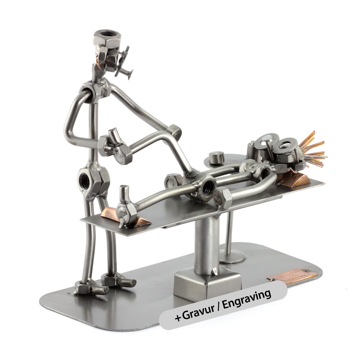 Steelman24 I Fisioterapeuta con Grabado Personal I Made in Germany I Idea para Regalo