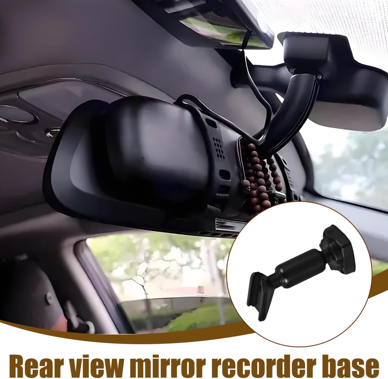 GLEAVI Adjustable Rear View Mirror Mount for Dash Cam Enhanced Vehicle Security Easy Installation Versatile Mirror Bracket for Various Car Models Reliable Automotive Accessory