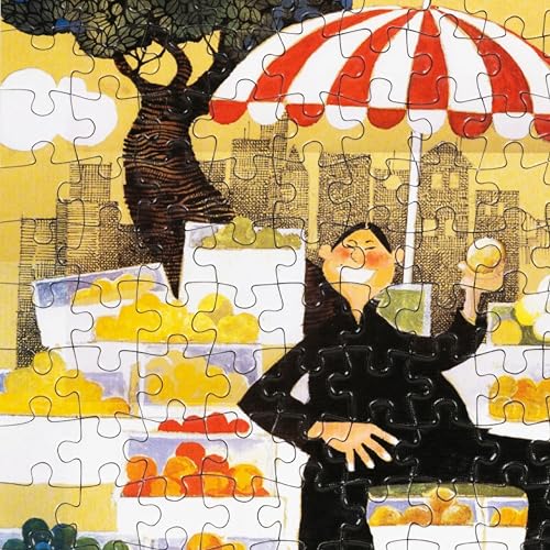 Image of 150 Pieces Fruit Seller Theme by Mario Miranda Vibrant & Challenging Jigsaw Puzzle Game Activity for Adults & Kids - Educational Toy for Ages 5-12