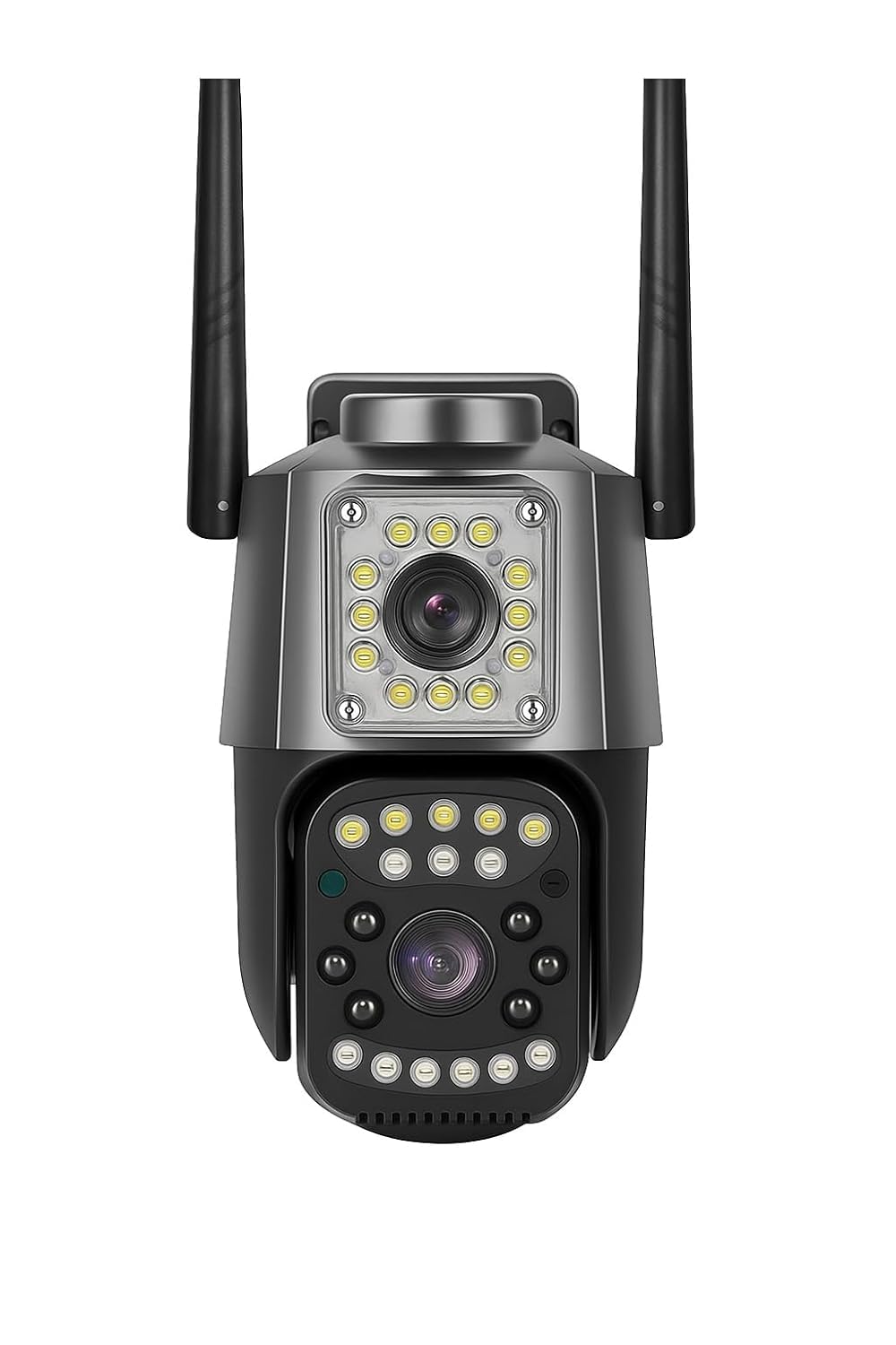 AI Motion Detection, Waterproof | 2-Way Audio | SD/Cloud Recording | 360° Outdoor WiFi CCTV Camera 5MP+5MP | Dual Lens, Color Night Vision