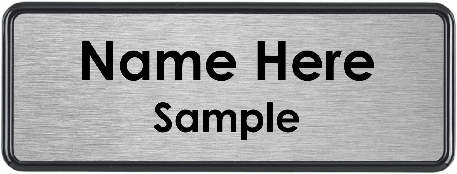 Premium Black Frame Name Badge
