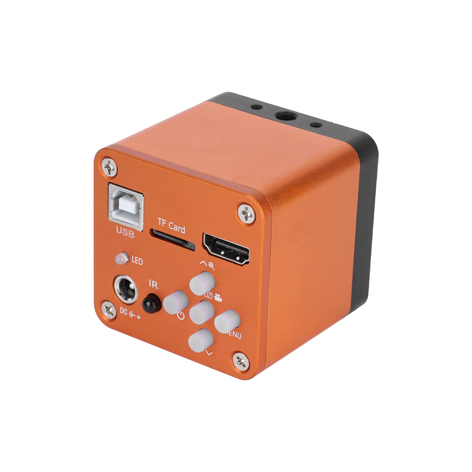 34MP 1080P Digital-Mikroskop-Kamera, Industrie Qualität mit 130X Einstellbarem Zoom C-Mount-Objektiv, für PCB-Reparatur Schweißen Mikro Elektronik Schmuck Handy-Reparatur (EU -Stecker)