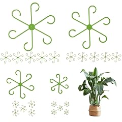 20 Pack Plant Support Clips for Climbing Plants 6 Claw Plastic Stem Holders Durable Plant Support Rings for Vines Creepers Indoor Outdoor Gardening Wall Fixing Plant Supports