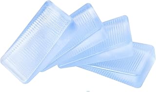 4 Pcs Rubbery Clear Table Level Wedge Shims, Home Improvement DIY Wedge Levelers (10mm)