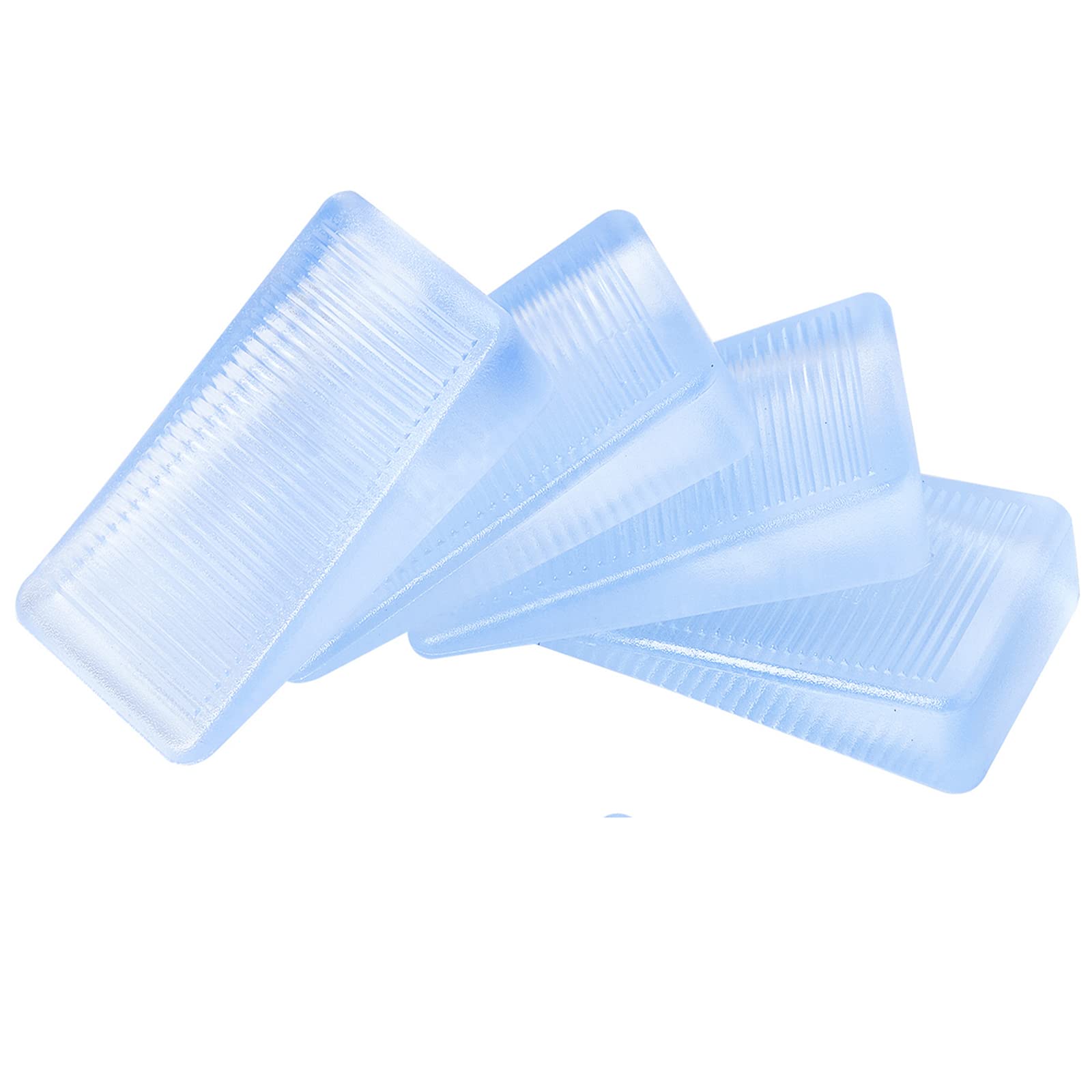 4 Pcs Rubbery Clear Table Level Wedge Shims, Home Improvement DIY Wedge Levelers (10mm)