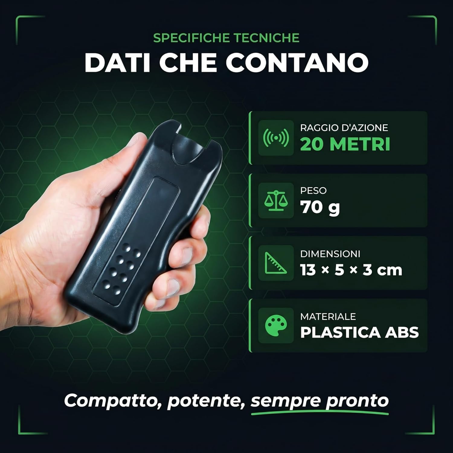 Power Dog Dissuasore Ultrasuoni per Cani Aggressivi - Repellente Professionale per Addestramento e Sicurezza