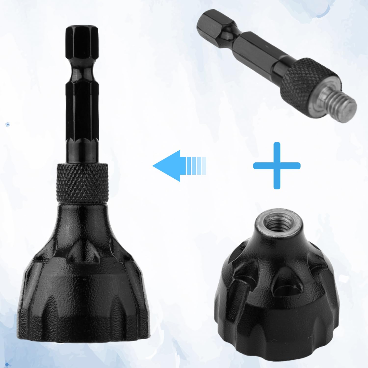 2 Pièces Outil D'Ébavurage Chanfrein Externe Tige Hexagonale 6,35mm - Pour Boulons Et Vis
