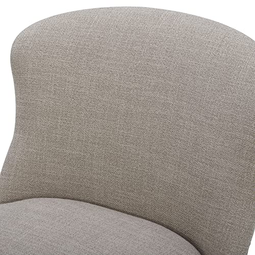CHITA Counter Height Swivel Barstools, FSC Certified Upholstered Performance Fabric Bar Stools Set of 2, 26" Seat Height, Tan - Thumbnail 6