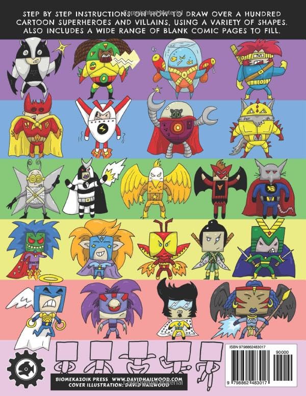 How To Draw Cartoon Characters For Creative Kids: Superheroes and Villains Edition - Image 2