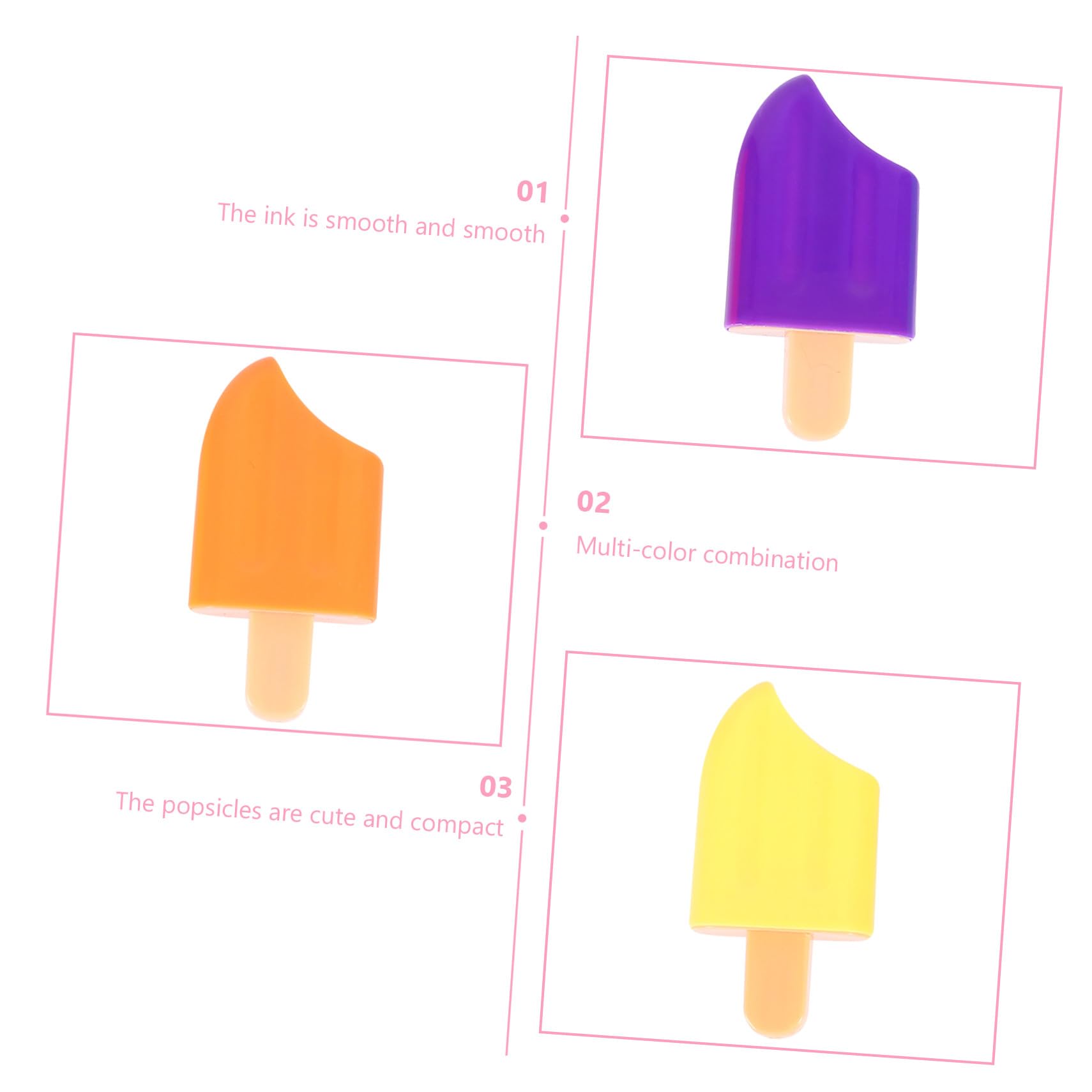 SHINEOFI 30pezzi Evidenziatori Colorati Forma Di Da Design Creativo Per Scuola e Feste Adatti Per Disegno e Annotazioni