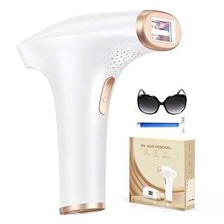 Haarlosy IPL Geräte Haarentfernung Laser - Schmerzfreie Haarentfernungsgerät mit 3 Erweiterte Funktionen HR/SC/RA, 9 Stufen, 999,900 Blitzen zu Hause für Frauen, Männer, Achseln, Bikini, Beine, Körper - Amazon product rated Grade A