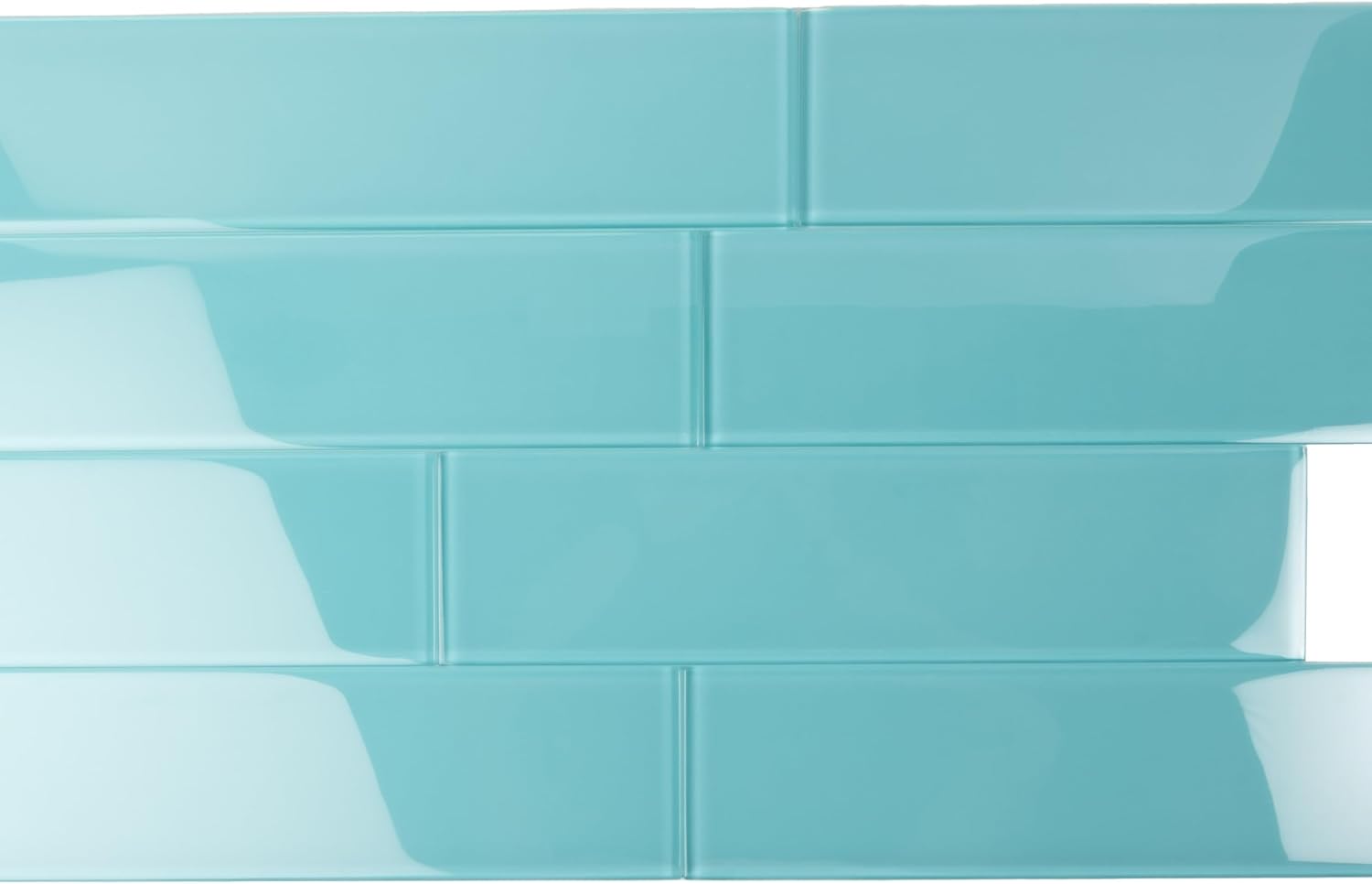 4"x 16" Polished Glass Subway Tile (5.33 Sq ft- Box of 12 Tiles)
