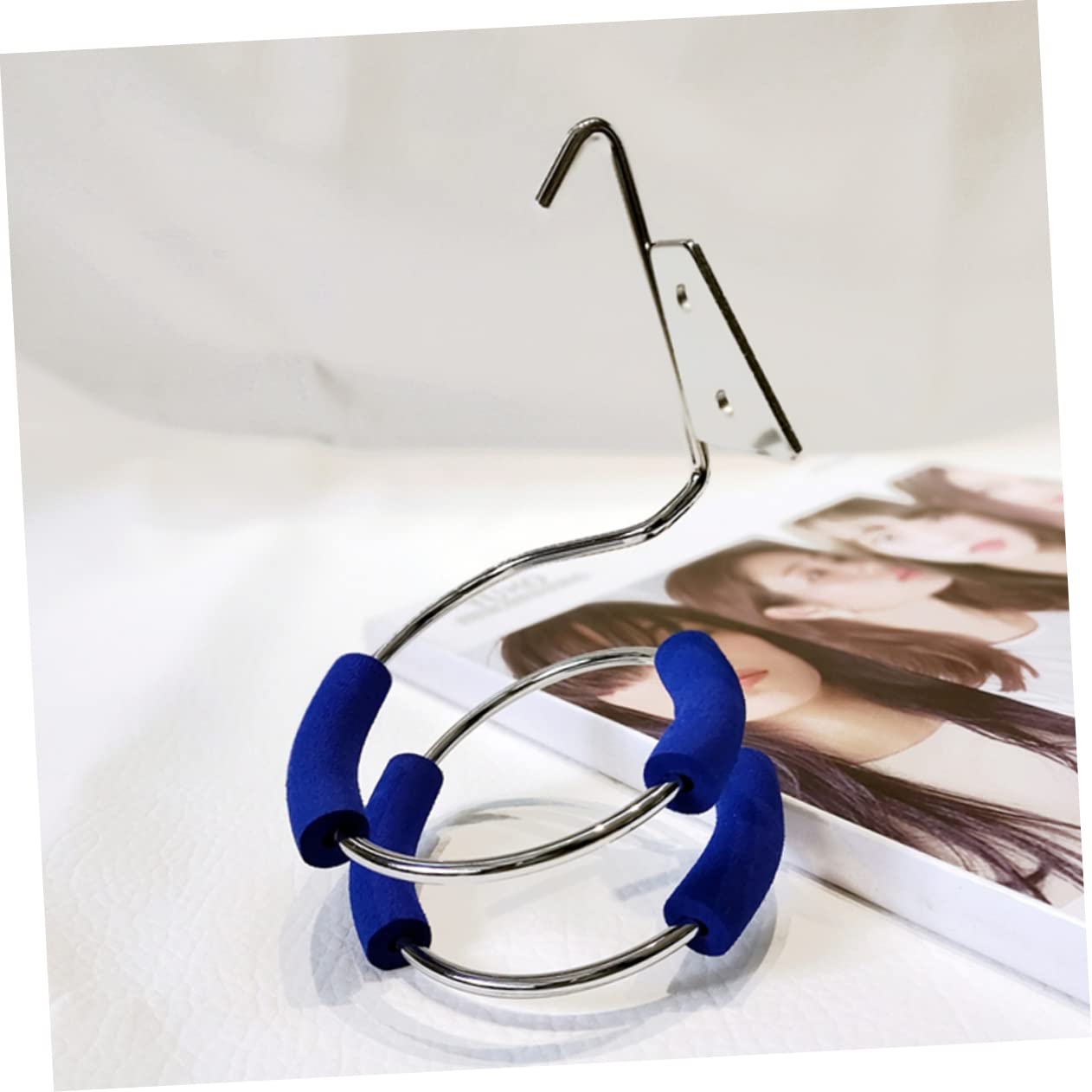 VICASKY 4 Sätze Haartrocknerhalter Lockenwickler Ringhalter Fön Aufbewahrungsregal Für Den Salon Föhn Unterstützung Haartrockner Wandhalterung Rostfreier Stahl 2 Stück * 4