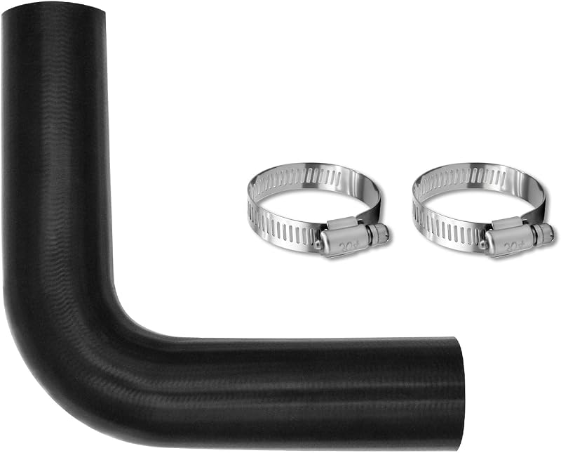 Mangueira de silicone para radiador e admissão SyoLnKeo 90° 1,5 pol. – 30,48 cm com 2 abraçadeiras