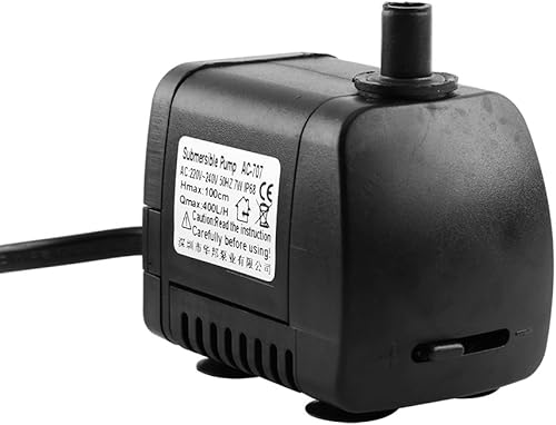 Miniatura 3 de EVTSCAN Bomba de agua sumergible, estanque, pecera, estatua, hidroponía, cascada de rocalla, fuente con accesorios (220-240V)