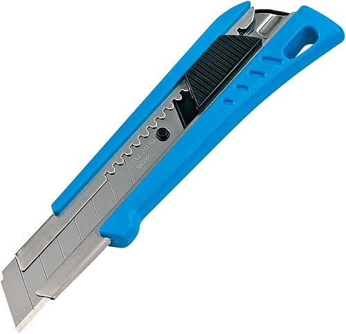 Utility Knife, Heavy Duty Snap Blade Box Cutter | 7/8" Heavy Duty Snap Blade, Auto Lock System, 3 Endura Blades Included, Durable Build, Tajima Utility Knife, LC 620