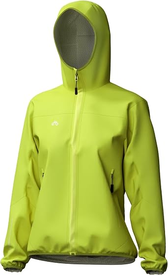 INBIKE Womens Cycling Rain Jackets Waterproof Windbreaker for Running Golf Hiking Camping Hooded Packable Coat