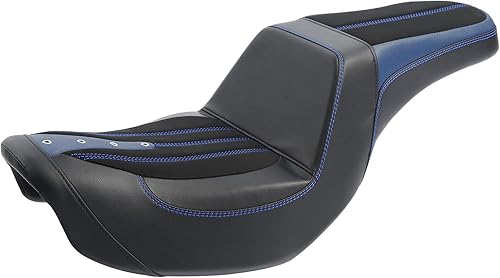 Vista 157 de Asiento de motocicleta para conductor y pasajero, apto para Harley Dyna Wide Glide Low Rider Street Bob Fat Bob FXDF Super Glide Custom FXDC