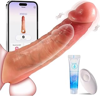 Penis Sleeve Sex Toys Vibrator - Male Sex Toys for Men Penis Extender Dildo Vibrating Cock Ring Sleeve, App Remote Control Penis Enlarger Reusable Penis Cuff Thickened Testicle Ring Male Adult Toys