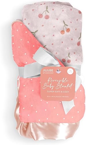 JuJuBe x Studio Oh! Baby Essentials - Manta reversible para bebé, manta suave para recién nacidos y bebés, ideal para el tiempo boca abajo, hogar,