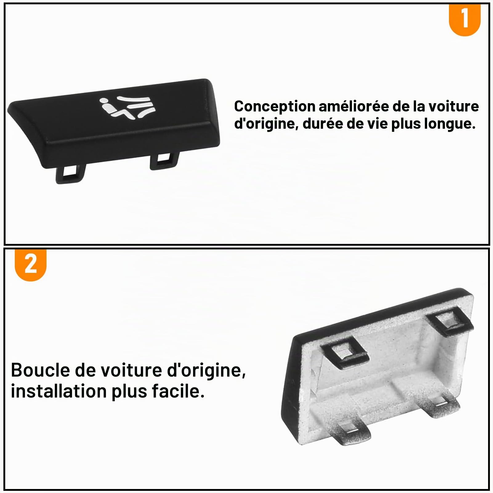 TTCR-II 12PCS Compatibles avec BMW Bouton Commutation Chauffage Série 5/6/7 F01 F02 F03 F04 F06 F07 F10 F11 F12 F13, 61319313923 Couvercle Bouton Commutation A/C Climatisation Console Centrale