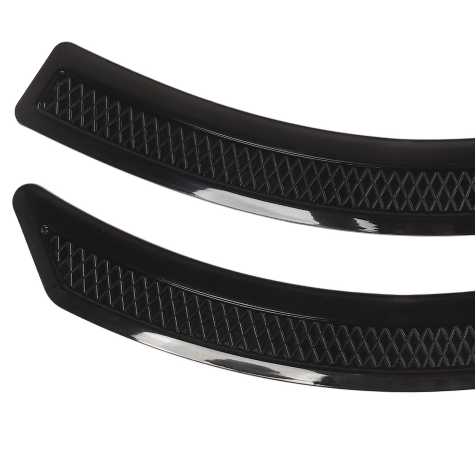 Rivestimento Svasato Passaruota 2 Pezzi Adesivo Universale Anti-collisione Protezione Auto Nero