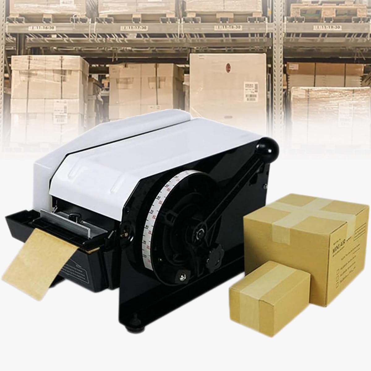 Manueller Klebebandspender für wasseraktiviertes Kraftpapier, Nassbandschneidemaschine zum Verpacken von Verpackungen zu Hause, praktische und effiziente Verpackungslösung