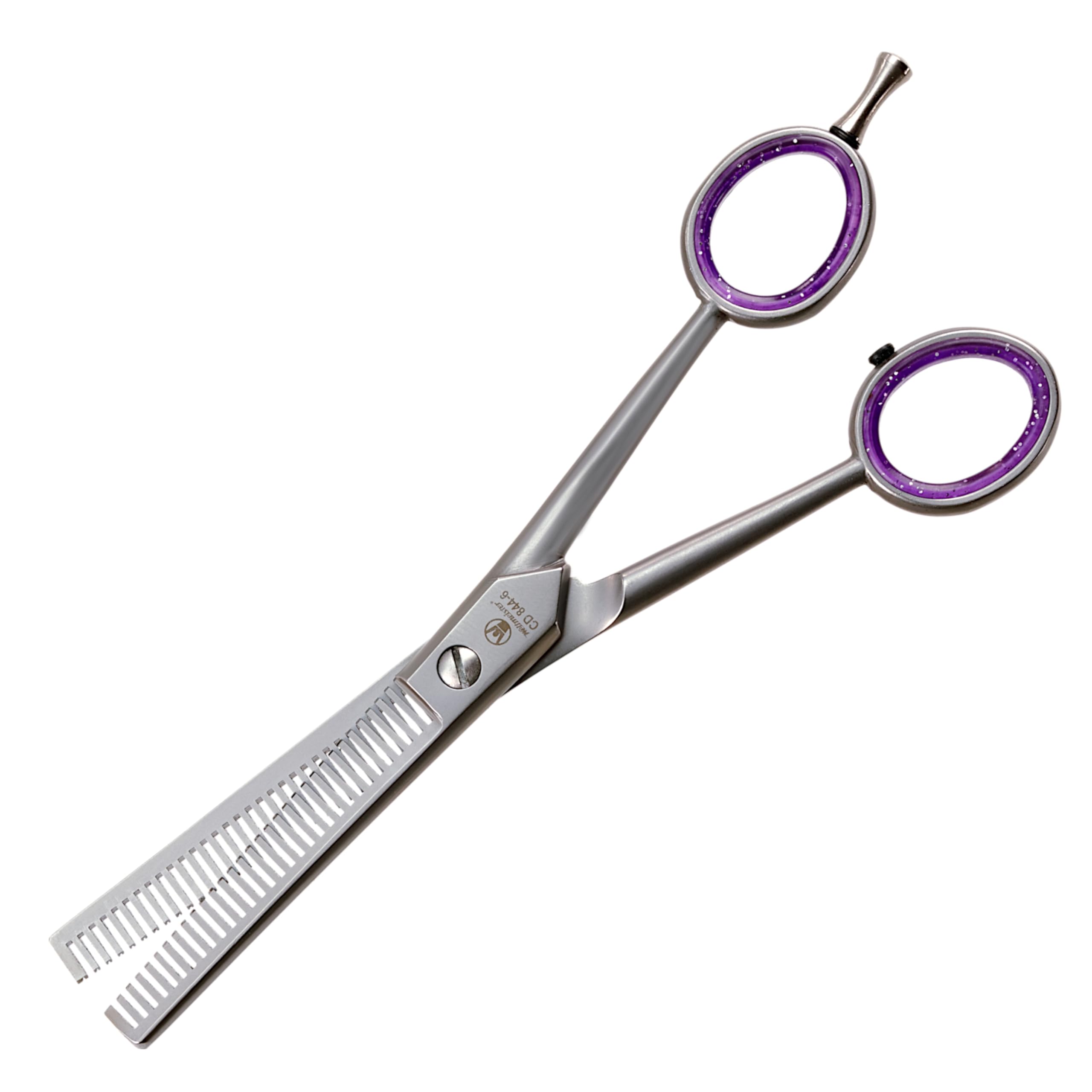 WELTMEISTER SOLINGEN scharfe PROFI Effilierschere Hundeschere doppelseitige Ausdünnschere 6 Zoll (16,2cm) mit 30 präzisionsgefrästen Zähnen und feinen Prismen PREMIUM-QUALITÄT Made in Germany