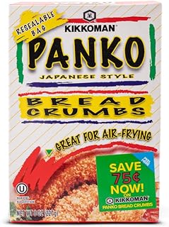 Kikkoman Panko Japanese Style Bread Crumbs 8 Oz - Light Crispy Flakes for Tempura Tonkatsu