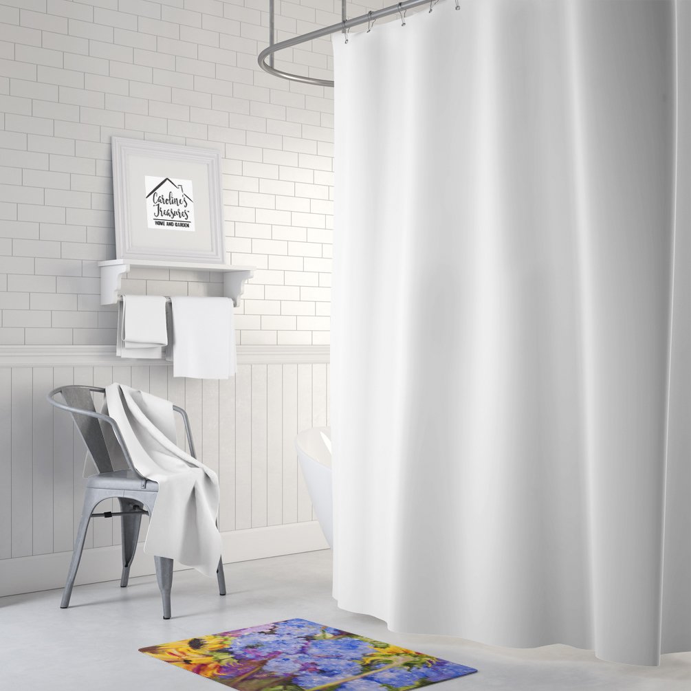 Caroline's Treasures Hydrangeas and Sunflowers Floor Mat, 19