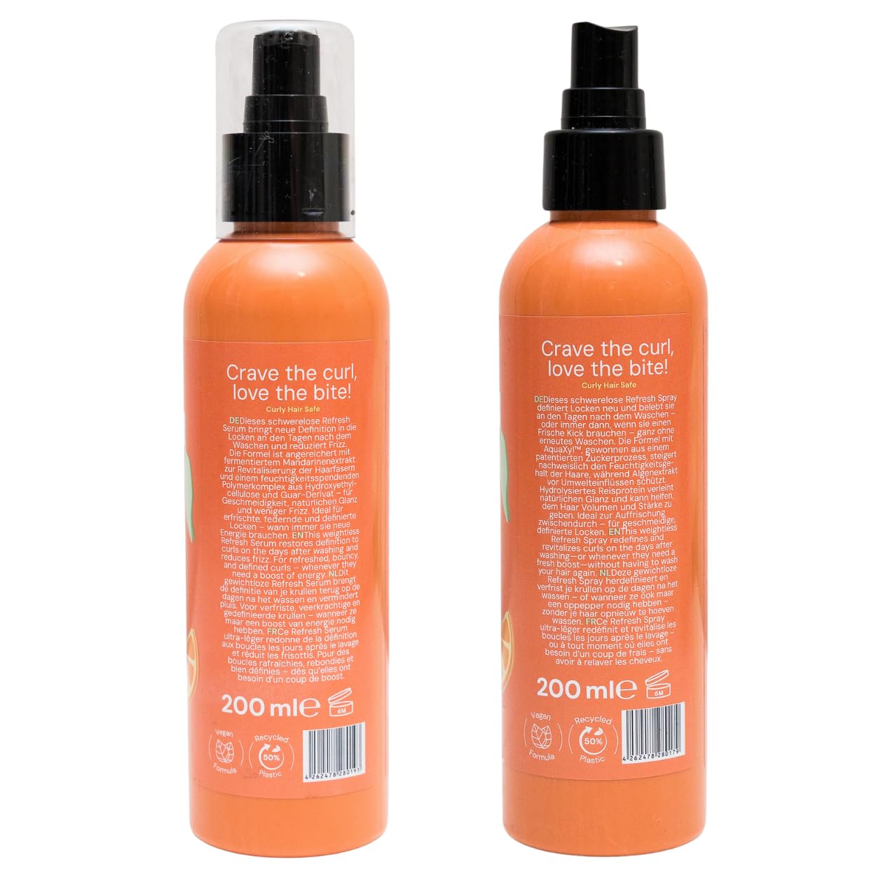 2 Minute Refresh Duo - perfekt aufeinander abgestimmtes Spray & Serum für sofortige Locken-Auffrischung - Refresh-System für frische, frizzfreie Wellen & Locken zwischen den Waschtagen