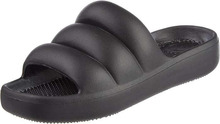 totes Womens Everywear Lightweight Waterproof Puffy Cloud Slide Sandal