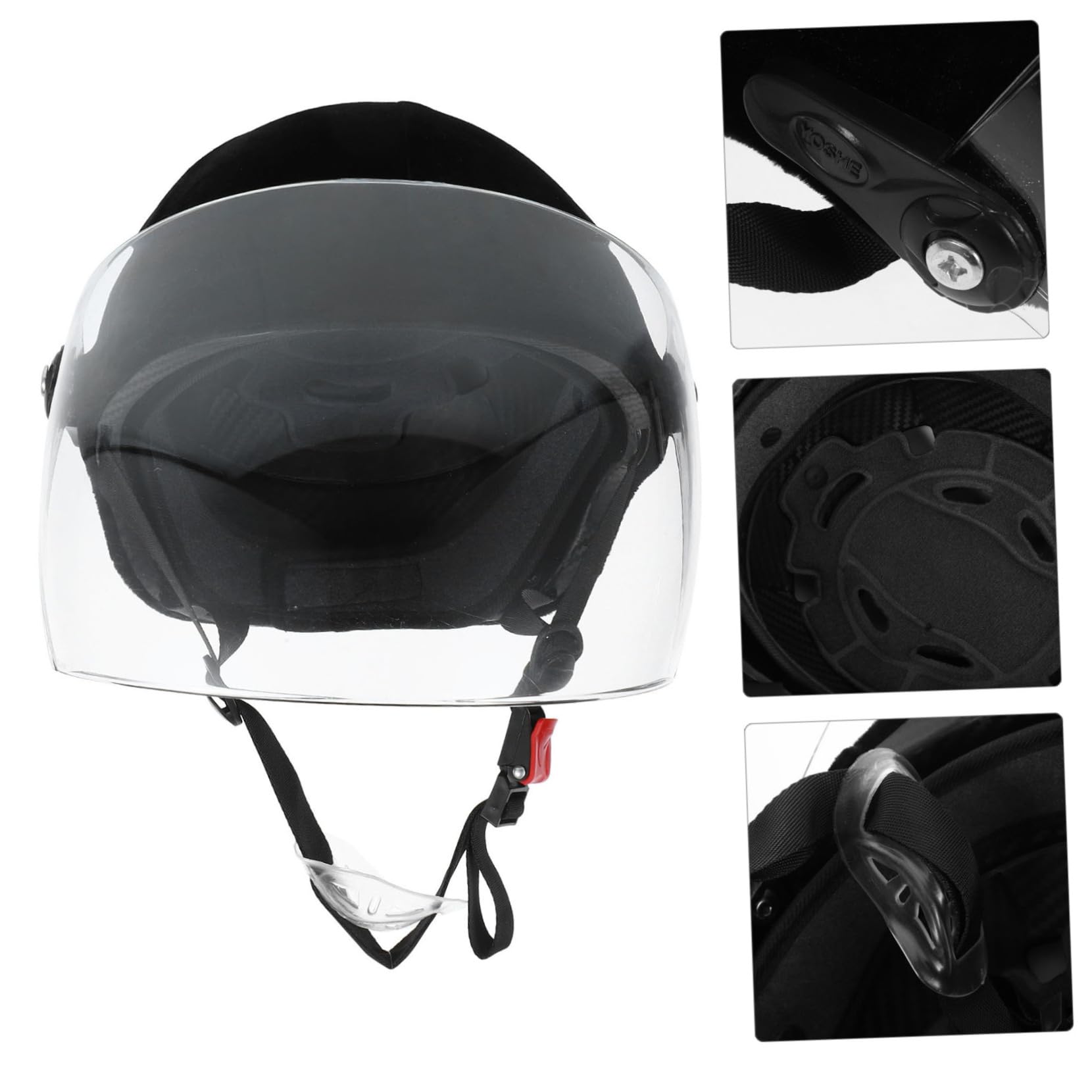 Casco da Equitazione per Bambini e Ragazzi Nero in Abs Regolabile