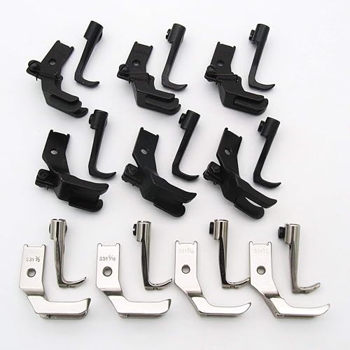 Miniatura 5 de CKPSMS Marca – #KP-WF10 10SET PIES Compatible con JUKI CONSEW Singer Brother Máquina de coser industrial para pies (KP-WF10)