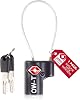 OW-Travel Luggage Locks TSA Approved (2 Pack Black) 4 Digit Suitcase Padlocks. TSA Locks Approved Security Backpack Padlock Suitcase Case Locks Combination Lock Luggage Bag Gym Locker Padlocks