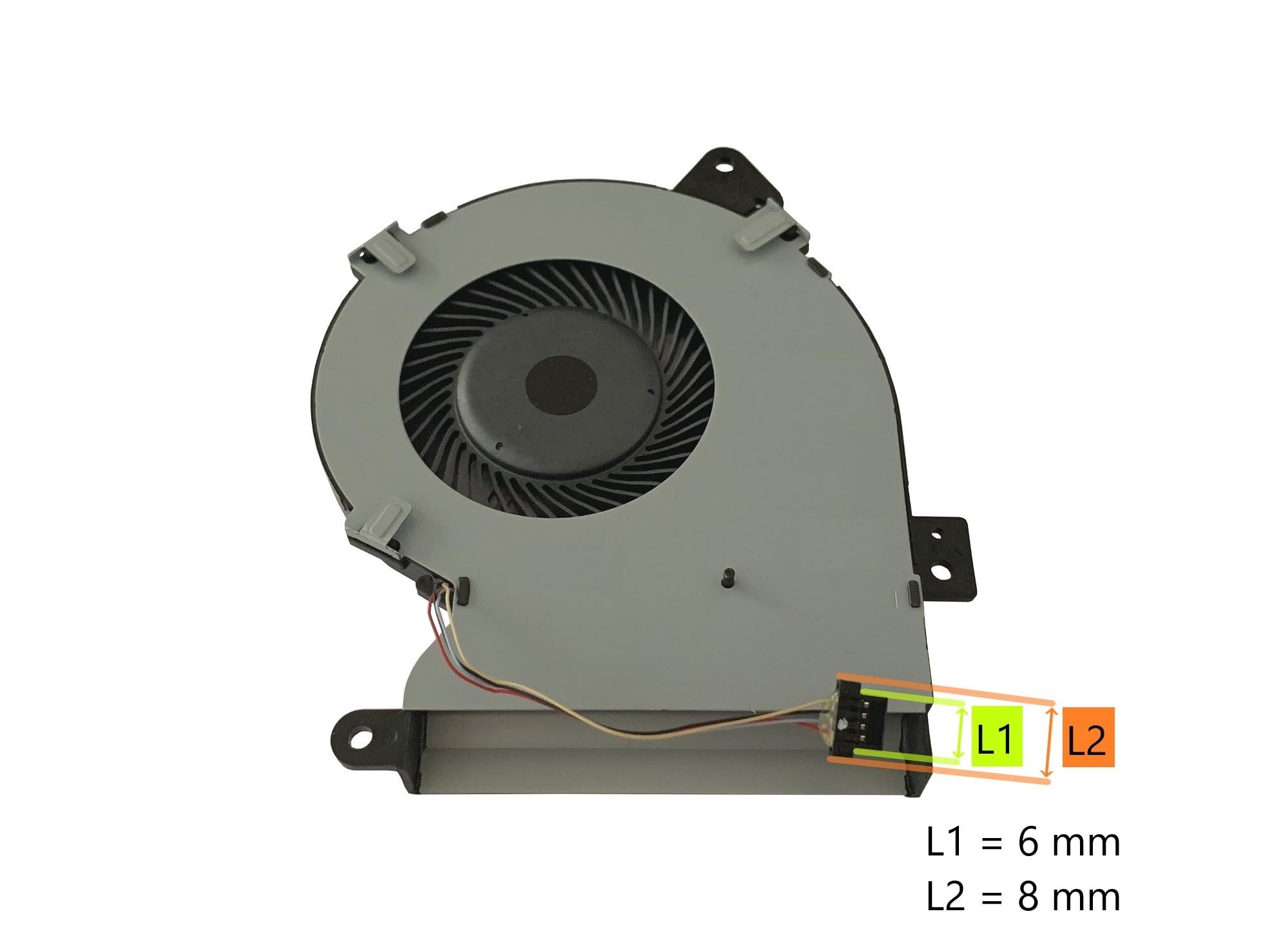 CPU fan for Asus X540UP, X540UA, X540UV, X540NA, X540UB, X540NV, X540BA, X540BP, X540MB, X540MA, X543BA, X543MA, X543NA, X543UA X543UB, model 13NB0DE0T01011 NC85B01-17F11, conector 4pini/8mm