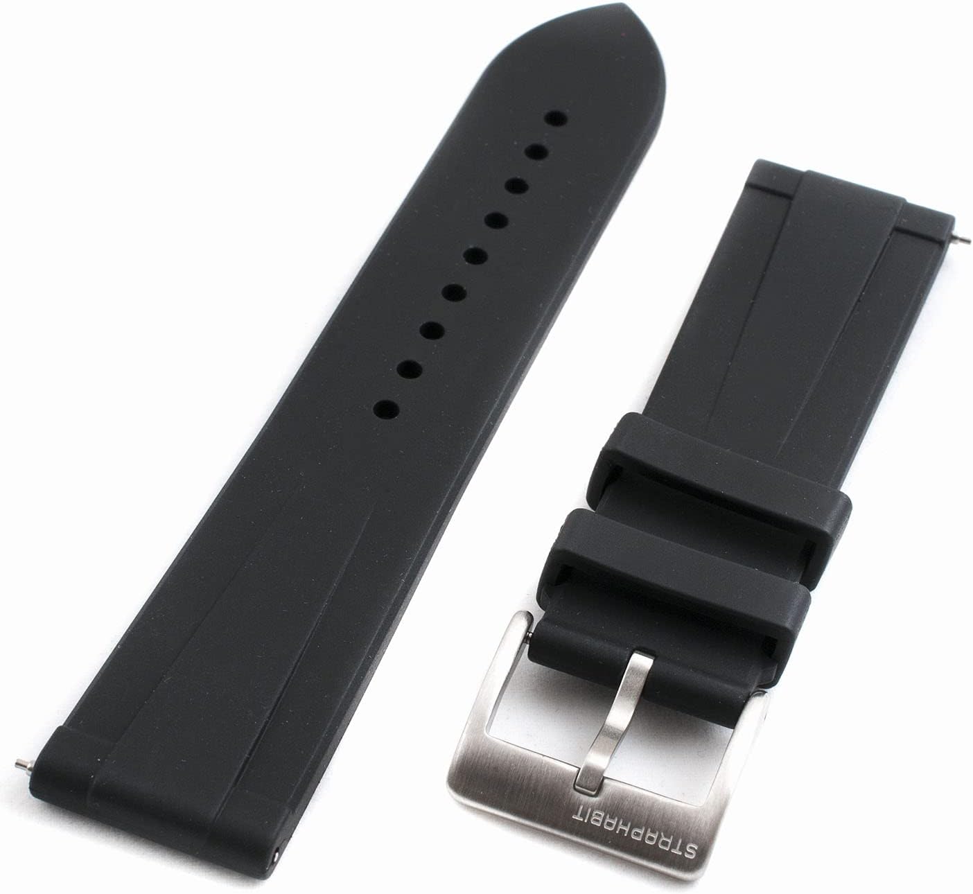 Quick Release Rubber Watch Strap Band FKM 20mm 22mm