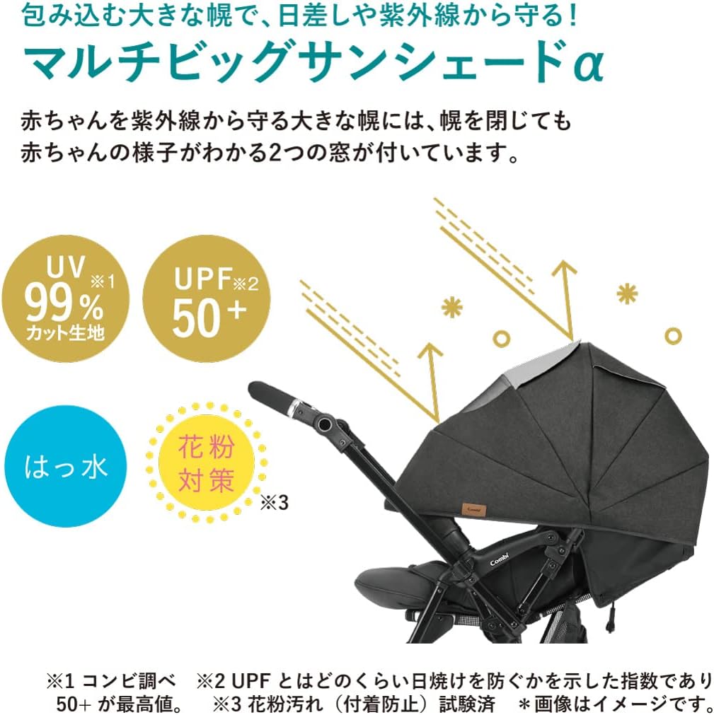 コンビ A型(両対面)ベビーカー 1ヶ月から36カ月頃まで スゴカルα compact エッグショック 【カーシート】 AW ノーブルグ