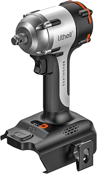LiTHELi 20V Brushless Impact Wrench 1/2 inch, Max 332Ft-lbs High Torque Impact Gun, 2500RPM Power Impact Tool for Car & Home, Compatible 20V U-Battery Tool Only, Battery Not Included
