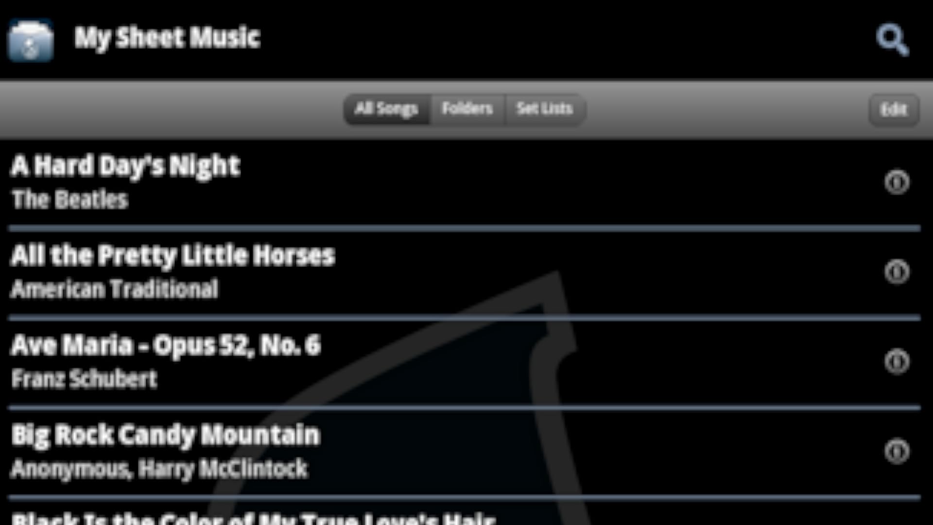 Musicnotes App on the Amazon Appstore