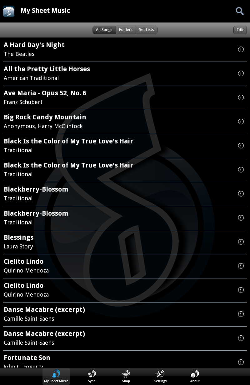 Musicnotes App on the Amazon Appstore