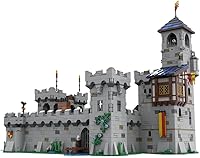 Vista 5 de Kits de construcción de casas modulares de castillo medieval, 4039pcs Lionbrick Modular Castle Building Block Set Juguetes de construcción