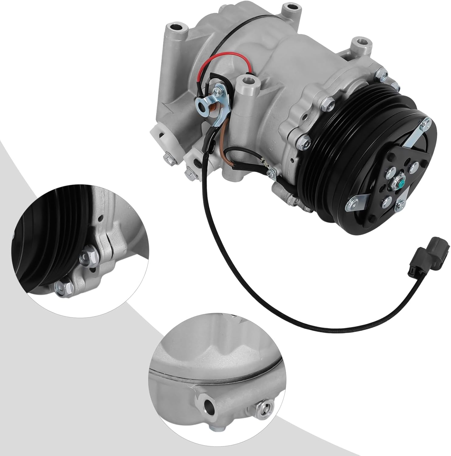 AC Compressor for 1994-2000 Honda Civic 1.5/1.6L & Civic Del Sol 1.5L A/C Compressor Kit w/Clutch for 1997-2001 Honda CR-V 2.0L - CO 3057AC