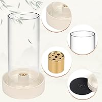 Vista 4 de Soporte multifuncional para quemador de incienso, perfecto para varillas de incienso, Palo Santo, salvia y más. Diseño moderno y simple con una