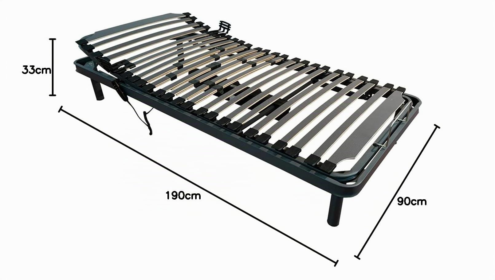 Somnia Descanso - Cama Articulada Eléctrica Artimedic Pro, 5 Planos, Bastidor Reforzado, Fiable y Silenciosa, Acero 60x20mm, 90 x 190